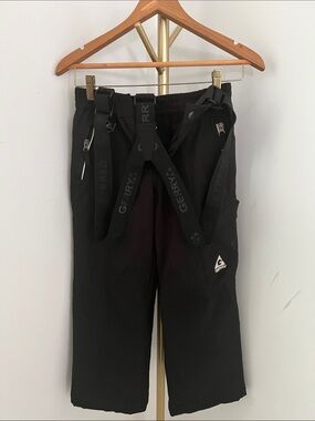 Gerry Weber Black Men's Cargo Ski Pants with Adjustable Suspenders